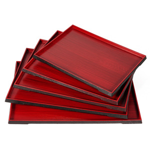 Plastic spray-painted household <b>trays</b>, hotel fruit plates, bread plates, rectangular pizza plates, non-slip <b>dinner</b> plates - Product Image 3