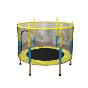 공장 콘센트 직경 1.4 m 어린이 점프 침대 실내 아기 트램폴린 스프링 테이프 울타리 놀이터