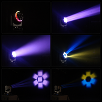 Luz de escenario móvil 7x40W RGBW 4 en 1 LED Bee Eye Zoom Wash con luz auxiliar, 7500K, 540° Pan/Tilt, DMX512 RDM