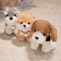 Boneka Anjing Mini Custom Super Lembut Isi Kapas PP Desain Bordir Lucu - Hadiah Promosi Mainan Boneka Custom