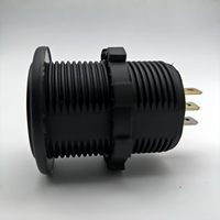Voltmètre et ampèremètre numériques doubles DC6-30V 0-10A, prise DS8010, montage sur panneau 29 mm, jauge de tension et de courant pour camion, moto, camping-car, bateau