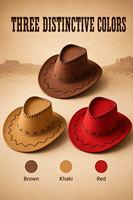 Großhandel Western Cowboyhut mit breiter Krempe – Retro-Stil, ideal für Partys, England, Halloween, Karneval, Herren, Outdoor, Sonnenschutz, Alltagsgebrauch