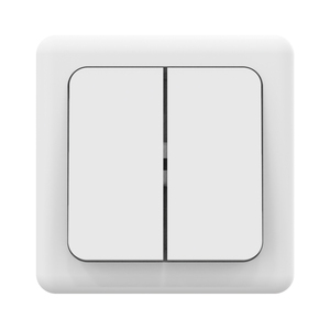 Interrupteur électrique essentiel 2 gangs 1 voie, cadre PC blanc, 16A 250V, <span class=keywords><strong>pour</strong></span> intérieur de VR/Caravane, 65x65mm, <span class=keywords><strong>accessoire</strong></span> confort et commodité - Product Image 1