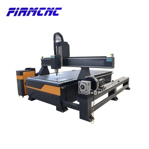 Machine CNC pour le bois 1300*2500 mm, 4 axes, routeur CNC 3D avec rotation latérale pour pièces plates et cylindriques - Product Image 1