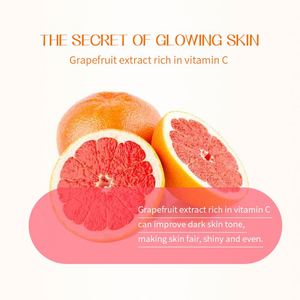 Masque de fruits de soins de la peau de haute qualité masque de feuille de visage de pamplemousse blanchissant éclaircissant masque Anti-taches - Product Image 5