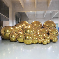 Boules de miroir sphère de miroir gonflable 60cm 80cm 100cm, 200cm grosses boules brillantes décorations gonflables pour la fête de mariage
