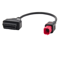 Conector de Diagnóstico para Motocicleta Honda de 6 Pines, Adaptador de Cable OBD2 para Honda OBD 2