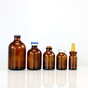 Flaconcini di vetro tubolari stampati farmaceutici Usp tipo II <span class=keywords><strong>per</strong></span> uso medico 10ml 20ml 30ml 50ml 100ml con tappo di gomma - Product Image 2