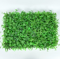 Simulation Haie À Feuilles Persistantes Panneaux En Plastique Mur De Feuillage Artificiel