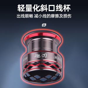 รอกสปินนิ่ง Guangwei 11 แบริ่ง ตัวเรือนอะลูมิเนียมอัลลอยด์ รอกตกปลาแบบตีไกล - Product Image 4