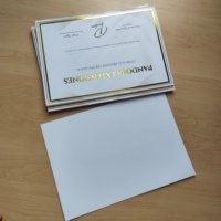 Papel de Seguridad para Certificados con Impresión Metálica Personalizada y Estampado en Caliente con Lámina Dorada