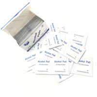 HCDIM Lingettes et tampons de nettoyage médicaux jetables à 70 % d'alcool isopropylique, tampons de nettoyage antiseptiques en coton, 100 pièces, usage domestique
