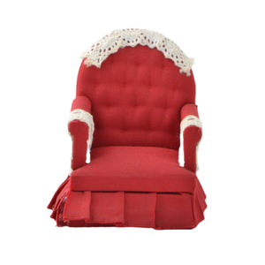 Commercio all'ingrosso Mini mobile sedia divano casa delle bambole in miniatura gioco finto giocattolo accessori camera da letto tessuto di legno divano - Product Image 2