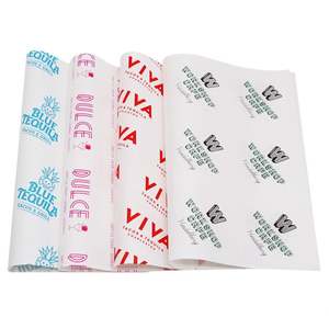 Papel Kraft con Impresión de Logotipo Personalizado, Grado Alimenticio, Antiadherente, Resistente al Aceite, para Hornear Pasteles, Empaquetar Hamburguesas/Rollitos de Pollo, PE - Product Image 1