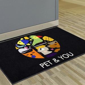 Custom Printed Nitrile Nylon <b>Rubber</b> Welcome Door Mats - Product Image 1
