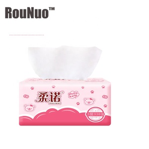 Rounuo caja suave cuidado del bebé Facial tejido alta calidad 100% de pulpa de madera <span class=keywords><strong>2</strong></span> ply - Product Image 1
