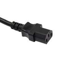 Câble d'alimentation américain vers IEC C13, cordon Nema 5-15P, câbles d'alimentation CA 125V, prise 3 broches, rallonge pour câble d'alimentation d'ordinateur