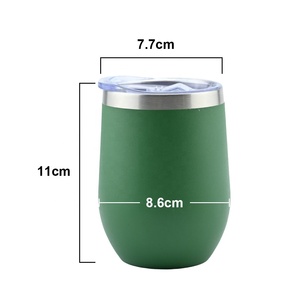 Custom 12oz Stainless Steel Vacuum Wine Tumbler with Lid <b>Double</b> <b>Wall</b> 12-24hr Insulation Boiling Water Safe Travel Mug - Product Image 5