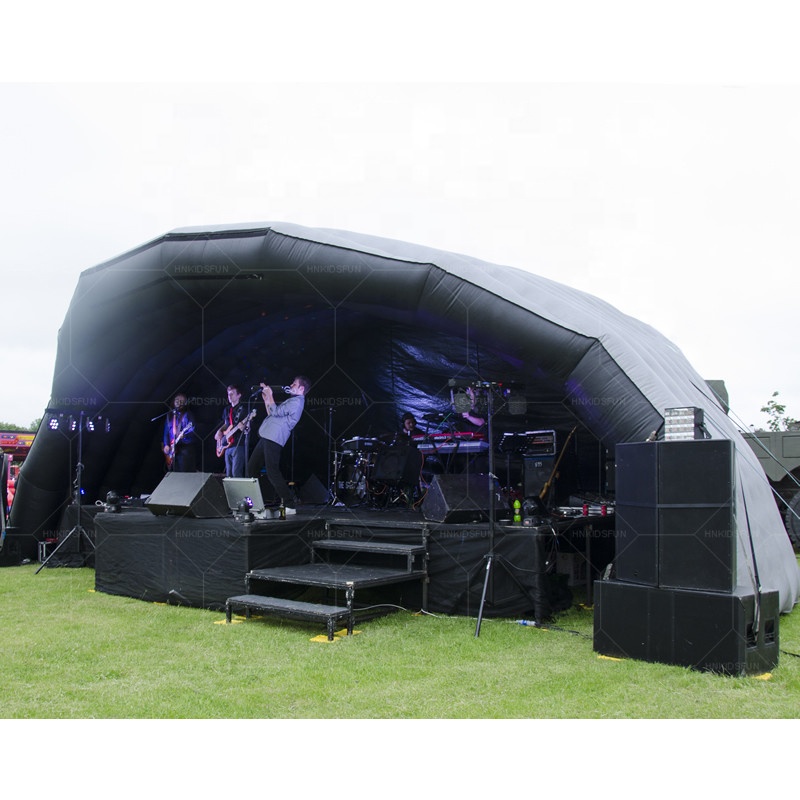 Cobertura inflável para palco, tenda de palco inflável, decoração inflável para evento de concerto, 2022