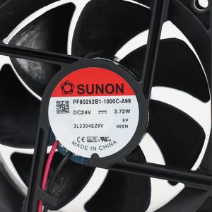 Sunon อินเวอร์เตอร์ตู้ลูกปืน60CFM, อินเวอร์เตอร์ไฟฟ้าตามแนวแกน PF80252B1-1000C-A99 80x80x25มม. 155mA 24VDC 3.72วัตต์4800รอบต่อนาที - Product Image 6