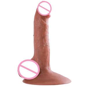 Nuovo arrivo vera pelle sensazione realistica Super morbida gigante lunga spinta grande maschio Dildo con la pelle parti intime giocattoli del sesso per gli uomini - Product Image 1