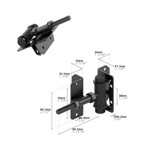 SKYSEN US Stock locale nero <span class=keywords><strong>in</strong></span> <span class=keywords><strong>acciaio</strong></span> <span class=keywords><strong>inox</strong></span> giardino recinzione cancello cerniera piccola cerniera gravità recinzione <span class=keywords><strong>in</strong></span> legno PVC recinzione <span class=keywords><strong>in</strong></span> vinile cerniera cancello - Product Image 2