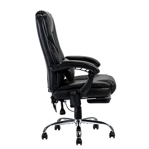 Gaming Home Lederen Executive Draaibare Gamer Massagestoel Draaibare Fauteuil Voetensteun Verstelbare Bureaustoel Bureaustoel