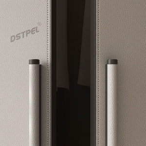 New Aluminum Leather Cabinet Drawer Handles Modern Gray Long Wardrobe <strong>Door</strong> Pull Handle - Product Image 2