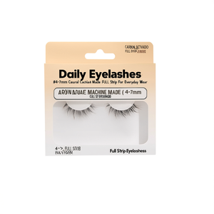 Daily Eyelashes 4-7mm Natural Machine Made Full <b>Strip</b> For Everyday Wear - Product Image 2