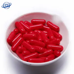 Capsula vegetariana naturale personalizzata con capsula rigida vuota HPMC all'ingrosso con capsula rossa 00 di alta qualità