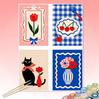 Kits de peinture par numéros DIY personnalisables, ensemble de peinture à l'huile non personnalisé pour adultes, enfants et débutants, livraison directe
