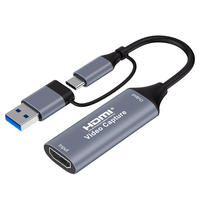 USB2.0 Dual-Head Audio-Video-Aufnahmekarte Modell 7046 Chip Live-Streaming-Aufnahme für Typ-C-Konverter Kompatibel mit Allen Geräten