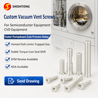 Custom Vacuum Vent Shoulder Screw Small Diameter Low Head Hex Socket Torx Fasteners Manufacturer for CVD Equipment