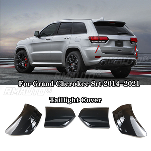 Para Jeep Grand Cherokee 2014-2021, Todos los Modelos, Par (Izquierdo y Derecho) de Cubiertas de Luces Traseras Negras Ahumadas - Product Image 1