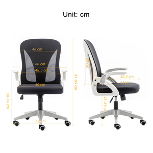 <span class=keywords><strong>Poltrona</strong></span> 2024 moderna e <span class=keywords><strong>ergonomica</strong></span> per ufficio, piccola <span class=keywords><strong>poltrona</strong></span> in rete con schienale basso, realizzata in tessuto resistente - Product Image 6