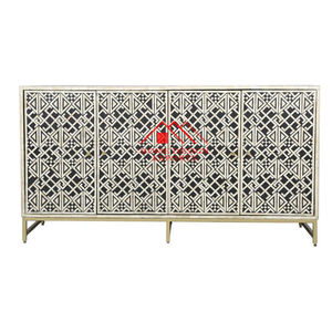 Mueble de Salón de Diseño Moderno con Incrustaciones de Hueso, Gabinete de 5 Cajones para Decoración del Hogar, Nuevo Diseño, Gabinetes de Almacenamiento Hechos a Mano con Incrustaciones de Hueso para el Hogar - Product Image 5