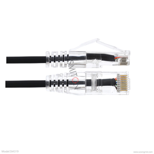 Câble de raccordement Cat6 ultra fin de 0,5 pied (15,24 cm) 15 cm, cordon de raccordement Cat6a fin, câble Cat6 fin, câbles ultra fins Cat6a - Product Image 5