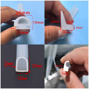 Bandes d'étanchéité en caoutchouc de silicone personnalisées, transparentes ou blanches, résistantes aux hautes températures, pour utilisation dans les machines de mise sous vide. - Product Image 5