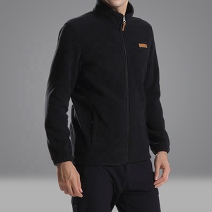 جاكيت شتوي غير رسمي مبطن بالصوف للرجال رياضي مخصص ، معطف دافئ بياقة قائمة بسحاب مع جيوب - Product Image 4