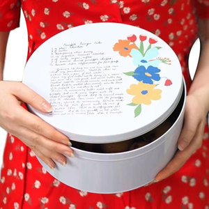 6-12 Inch Cấp Thực Phẩm Kim Loại Bánh <span class=keywords><strong>Tin</strong></span> Nắp 7/8/9/10/11 Inch Snack Baking Tinplate Có Thể Cho Bánh/Kẹo/Cookie Cho Sữa Lưu Trữ - Product Image 6