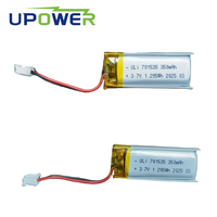 Batterie polymère lithium-ion rechargeable ULi 701535 071535 701540 3.7V 350mAh avec PCB et connecteur pour jouets, drone GPRS