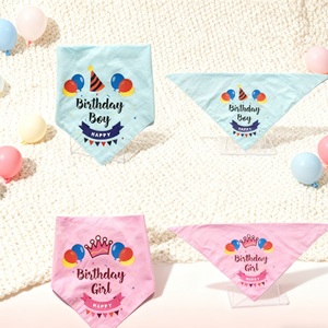 للبيع بالجملة إكسسوارات قطنية لطيفة للحيوانات الأليفة باندانا مريلة مطبوعة برقبة مثلثة وشاح للكلاب والقطط للاستخدام في أعياد الميلاد - Product Image 3