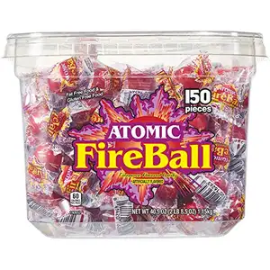 Atomic Fireballs Candy 2 Pound Tub