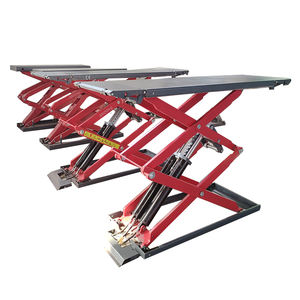 Elevador de tijera hidráulico de doble cilindro certificado <span class=keywords><strong>CE</strong></span> 3,5 T de 1,85 m de alto con construcción de acero de alta capacidad de elevación - Product Image 5