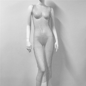 Femmes chaudes maille strass discothèque <span class=keywords><strong>fête</strong></span> Sexy fille <span class=keywords><strong>tenue</strong></span> - Product Image 4