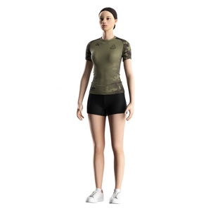 Camiseta de Protección Solar para Mujer Hecha con Tela de Secado Rápido y Suave que Combina una Sensación Ligera con Rendimiento Protector para Deportes Acuáticos y BJJ - Product Image 2