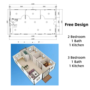 <span class=keywords><strong>Casa</strong></span> Container Prefabbricata <span class=keywords><strong>di</strong></span> Lusso Espandibile 40ft, Design Moderno, Abitazione Portatile - Product Image 2