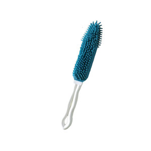 Nano Silicone <b>Pet</b> Brush Long Handle Multi Function Fur Care Dog <b>Bathing</b> <b>Cleaning</b> Tool - Product Image 4