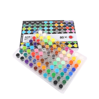 Peintures acryliques Art Rangers en pots de 5 ml * 80 couleurs, haute qualité pour le dessin artistique DIY