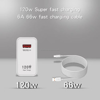 Chargeur rapide 120W pour Android, adaptateur universel USB, câble de charge rapide